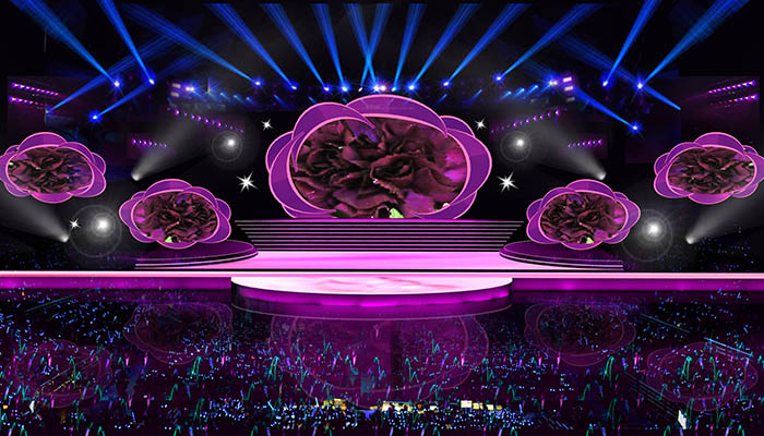 康乃馨舞臺效果圖